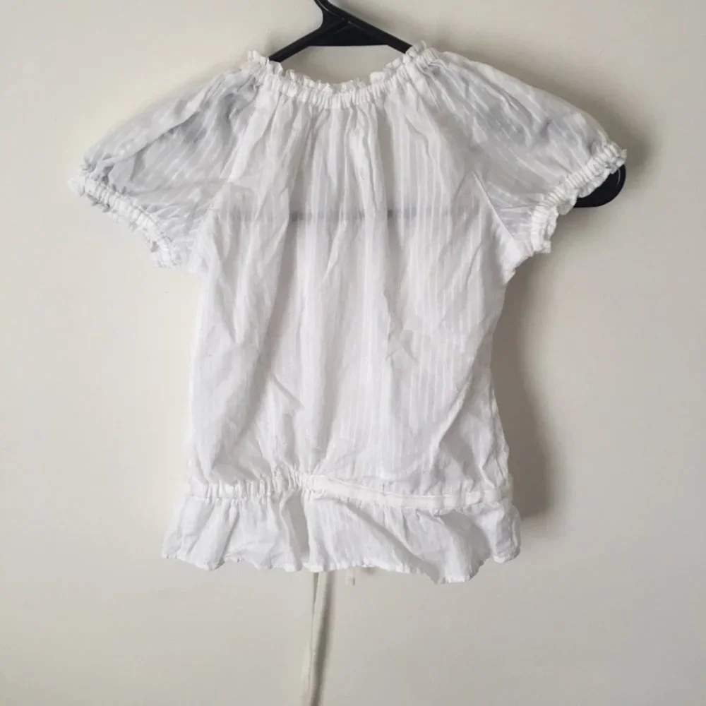 ABERCROMBIE KIDS GIRLS WHITE TOP - Picture 3 of 3